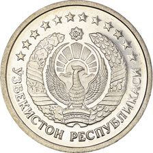 Coin, Uzbekistan, 20 Tiyin, 1994, MS(60-62), Nickel Clad Steel, KM:5.1