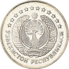Coin, Uzbekistan, Som, 1997, MS(63), Nickel Clad Steel, KM:8