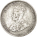 Ceylon, George V, 10 Cents, 1927, MB+, Argento, KM:104a