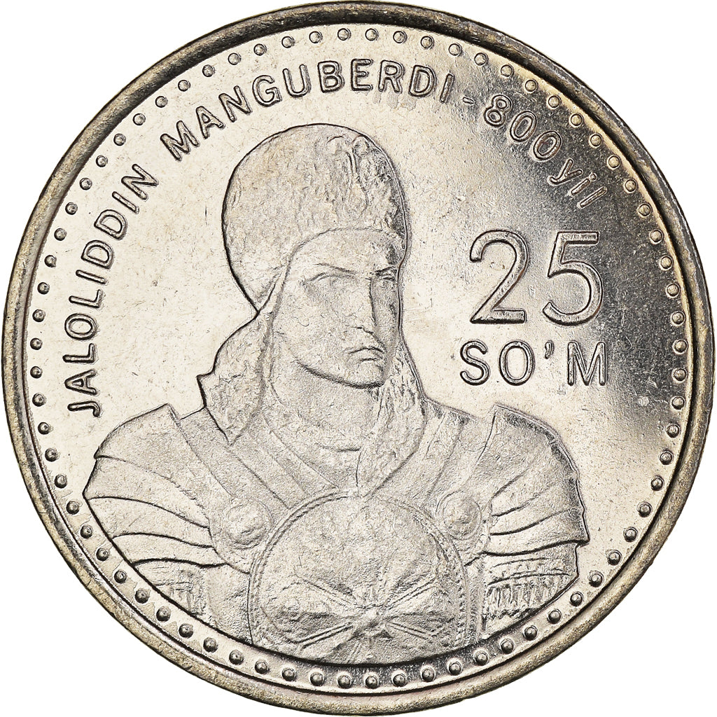 Moneta, Uzbekistan, 25 Som, 1999, SPL, Acciaio ricoperto in nichel, KM:11