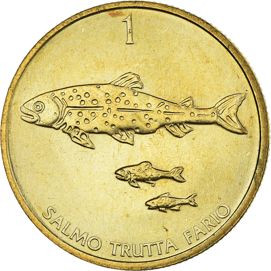 Coin, Slovenia, Tolar, 1992, MS(64), Nickel-brass, KM:4