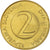 Moneta, Słowenia, 2 Tolarja, 1992, MS(63), Mosiądz niklowy, KM:5