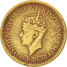 CEYLON, 25 Cents, 1943, KM #115, EF(40-45), Nickel-Brass, 19.3, 2.72