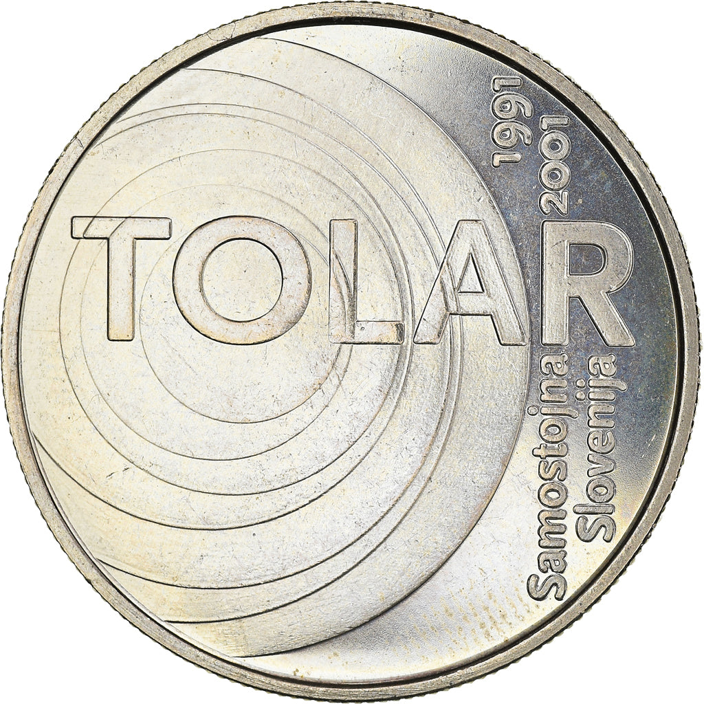 Coin, Slovenia, 100 Tolarjev, 2001, Kremnitz, MS(60-62), Copper-nickel, KM:42
