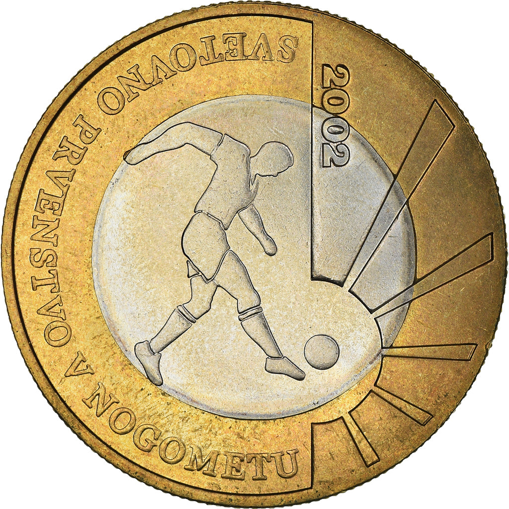 Coin, Slovenia, 500 Tolarjev, 2002, MS(64), Bi-Metallic, KM:45