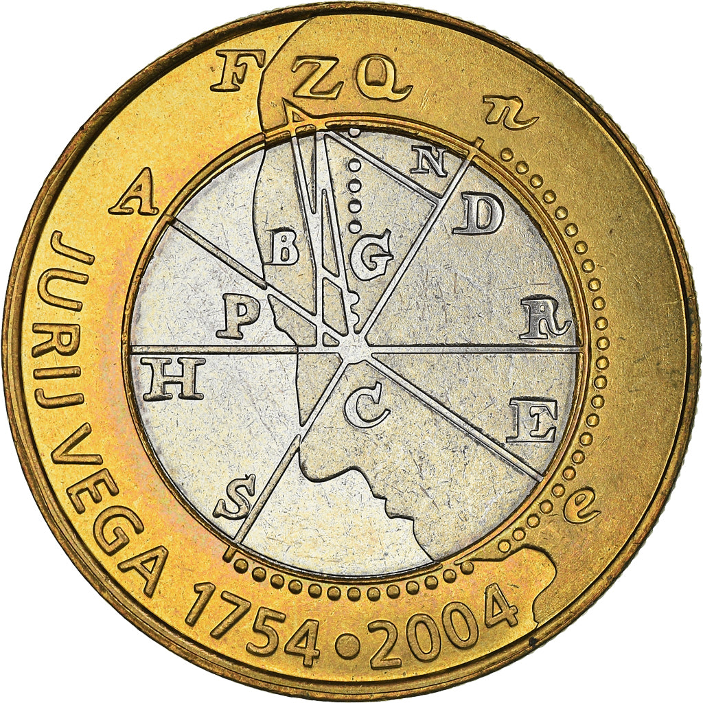 Coin, Slovenia, 500 Tolarjev, 2004, MS(63), Bi-Metallic, KM:57