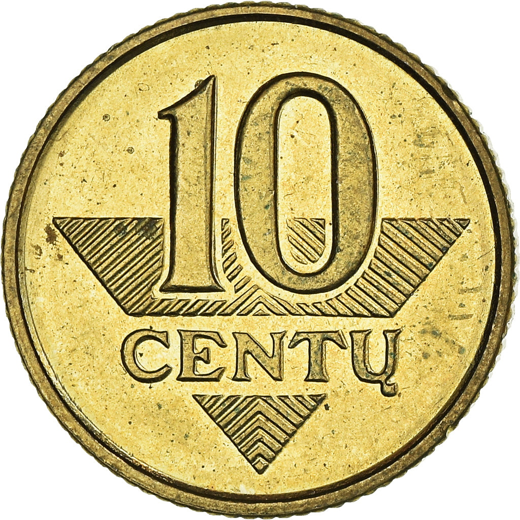 Coin, Lithuania, 10 Centu, 1997, MS(60-62), Nickel-brass, KM:106
