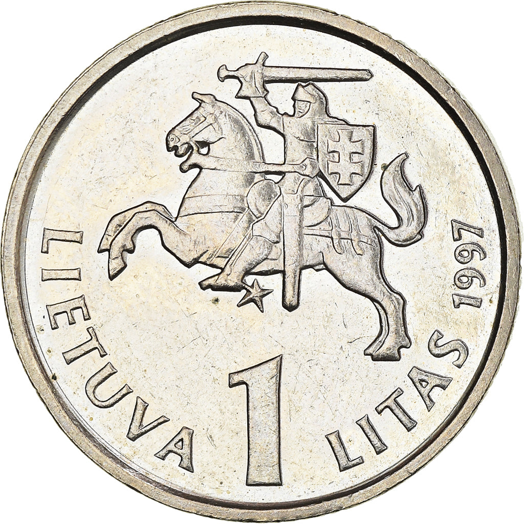 Coin, Lithuania, Litas, 1997, AU(50-53), Copper-nickel, KM:109