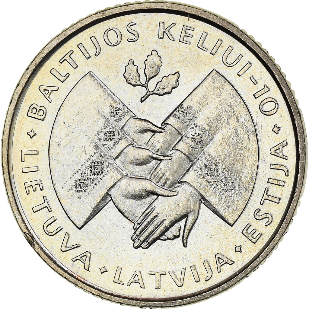 Coin, Lithuania, Litas, 1999, MS(63), Copper-nickel, KM:117