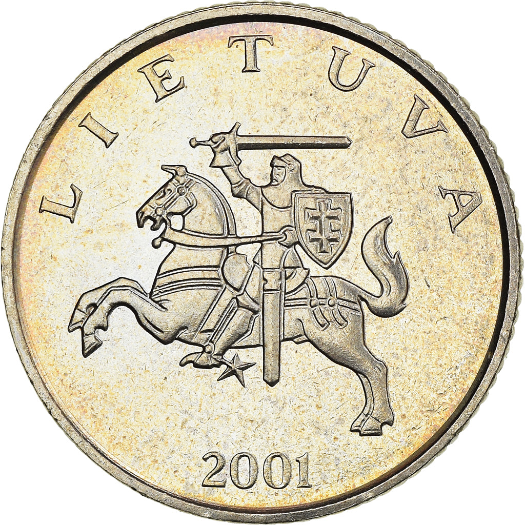 Coin, Lithuania, Litas, 2001, MS(63), Copper-nickel, KM:111