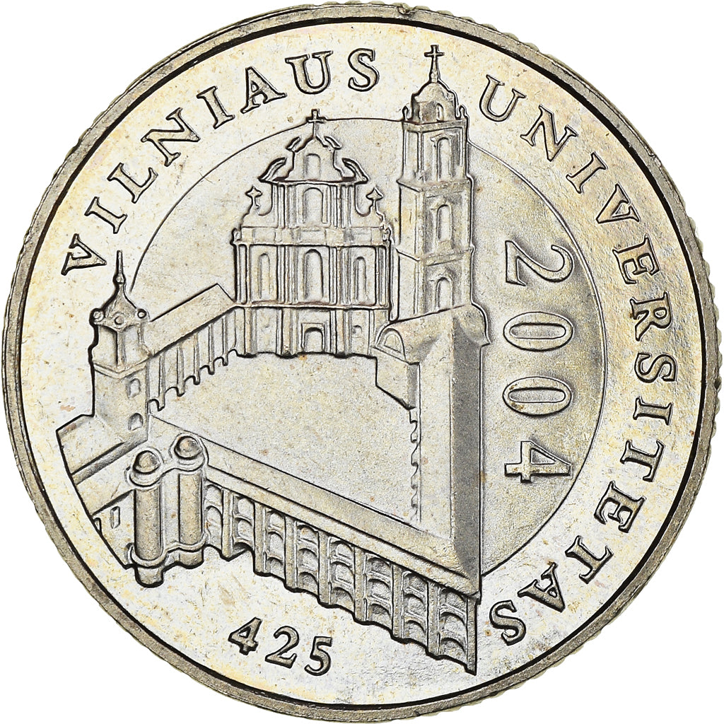 Coin, Lithuania, Litas, 2004, Vilna, MS(63), Copper-nickel, KM:137