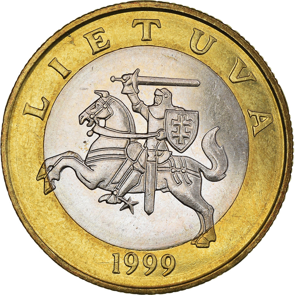 Coin, Lithuania, 2 Litai, 1999, MS(63), Bi-Metallic, KM:112