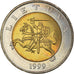 Coin, Lithuania, 5 Litai, 1999, MS(63), Bi-Metallic, KM:113