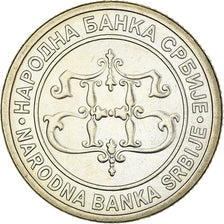 Coin, Serbia, 2 Dinara, 2003, MS(64), Copper-Nickel-Zinc, KM:35