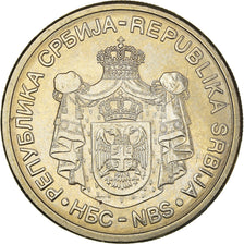 Monnaie, Serbie, 10 Dinara, 2006, SUP+, Cuivre-Nickel-Zinc (Maillechort), KM:41