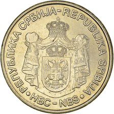 Monnaie, Serbie, 20 Dinara, 2007, SUP+, Cuivre-Nickel-Zinc (Maillechort), KM:47