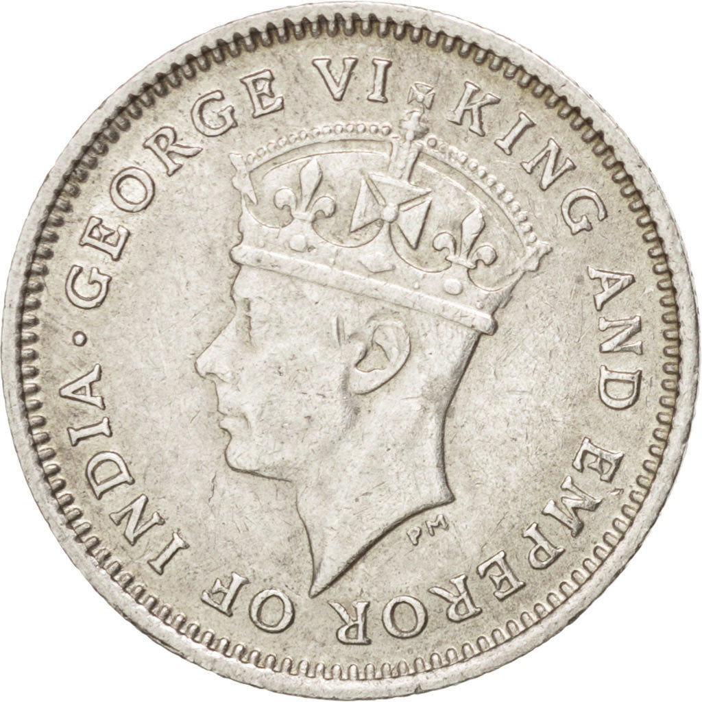 GUYANA, 4 Pence, 1943, KM #30, AU(50-53), Silver, 1.89