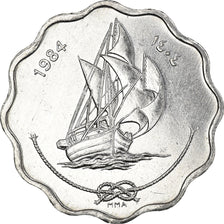 Coin, MALDIVE ISLANDS, 10 Laari, 1984, AU(55-58), Aluminum, KM:70