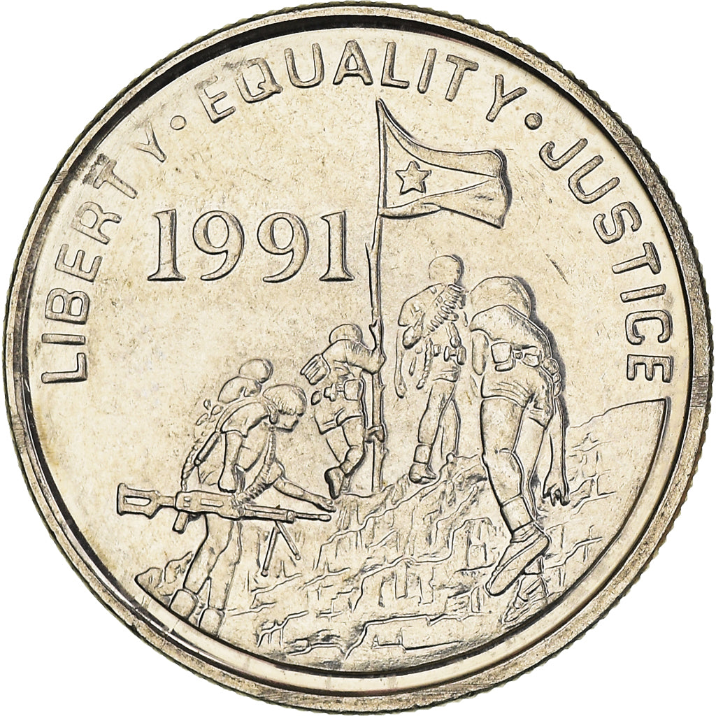 Coin, Eritrea, 5 Cents, 1997, MS(60-62), Nickel Clad Steel, KM:44