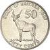 Coin, Eritrea, 50 Cents, 1997, MS(60-62), Nickel Clad Steel, KM:47