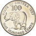 Moeda, Eritreia, 100 Cents, 1997, MS(60-62), Aço Revestido a Níquel, KM:48