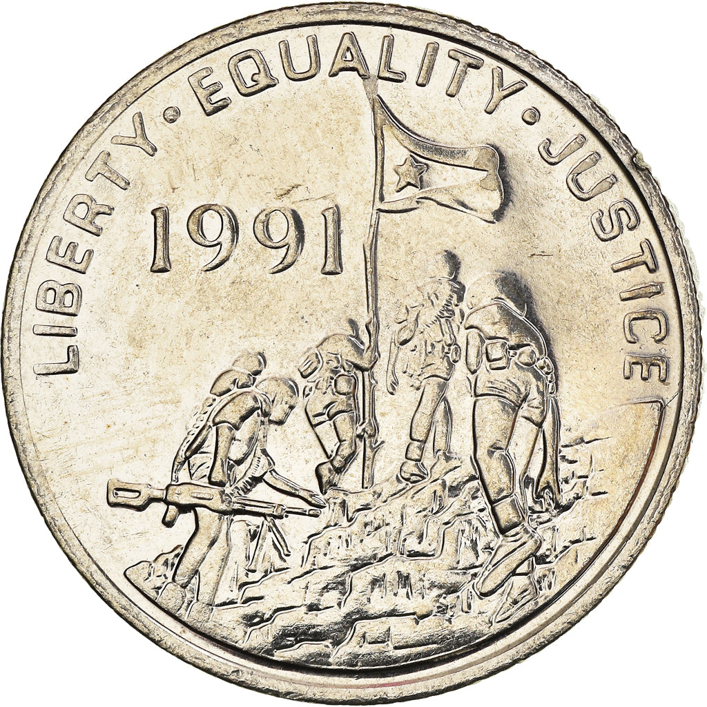 Coin, Eritrea, 100 Cents, 1997, MS(60-62), Nickel Clad Steel, KM:48