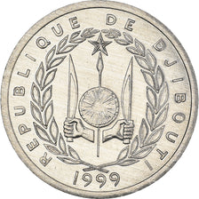 Coin, Djibouti, Franc, 1999, Paris, MS(63), Aluminum, KM:20