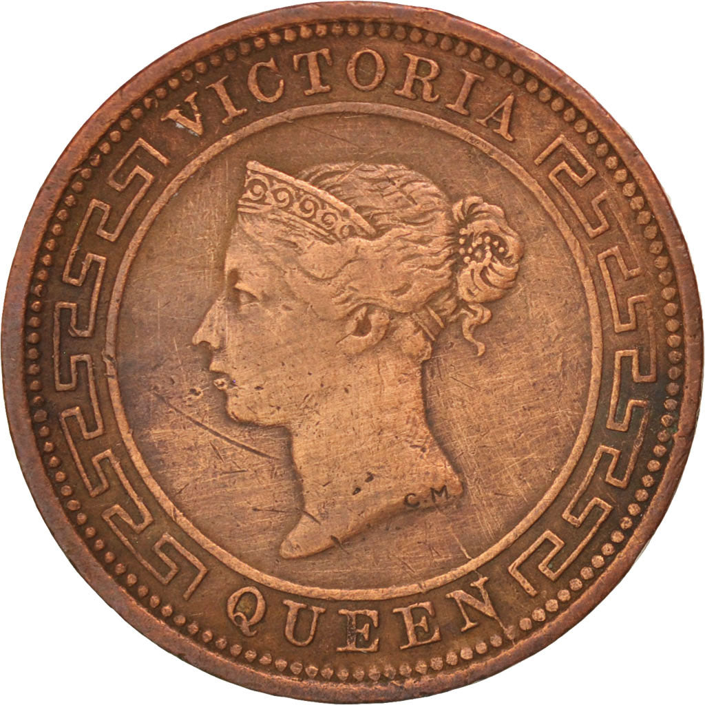 Ceylon, Victoria, 1/2 Cent, 1895, BB, Rame, KM:91