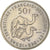 Moeda, Djibuti, 50 Francs, 1970, MS(64), Níquel, KM:E6