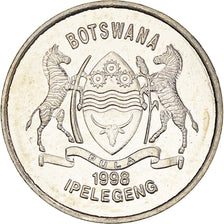 Moneta, Botswana, 50 Thebe, 1998, British Royal Mint, AU(55-58), Nickel