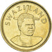 Coin, Swaziland, King Msawati III, 2 Emalangeni, 2003, MS(63), Brass, KM:46