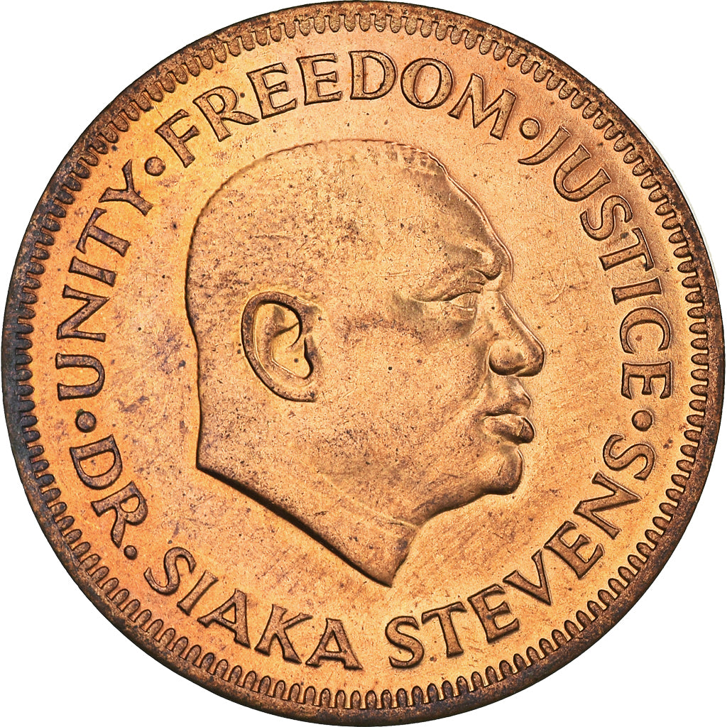 Coin, Sierra Leone, Cent, 1980, MS(60-62), Bronze, KM:32
