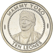 Coin, Sierra Leone, 10 Leones, 1996, MS(63), Nickel Bonded Steel, KM:44