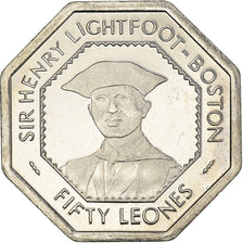 Moneta, Sierra Leone, 50 Leones, 1996, SPL, Acciaio lega nichel, KM:45
