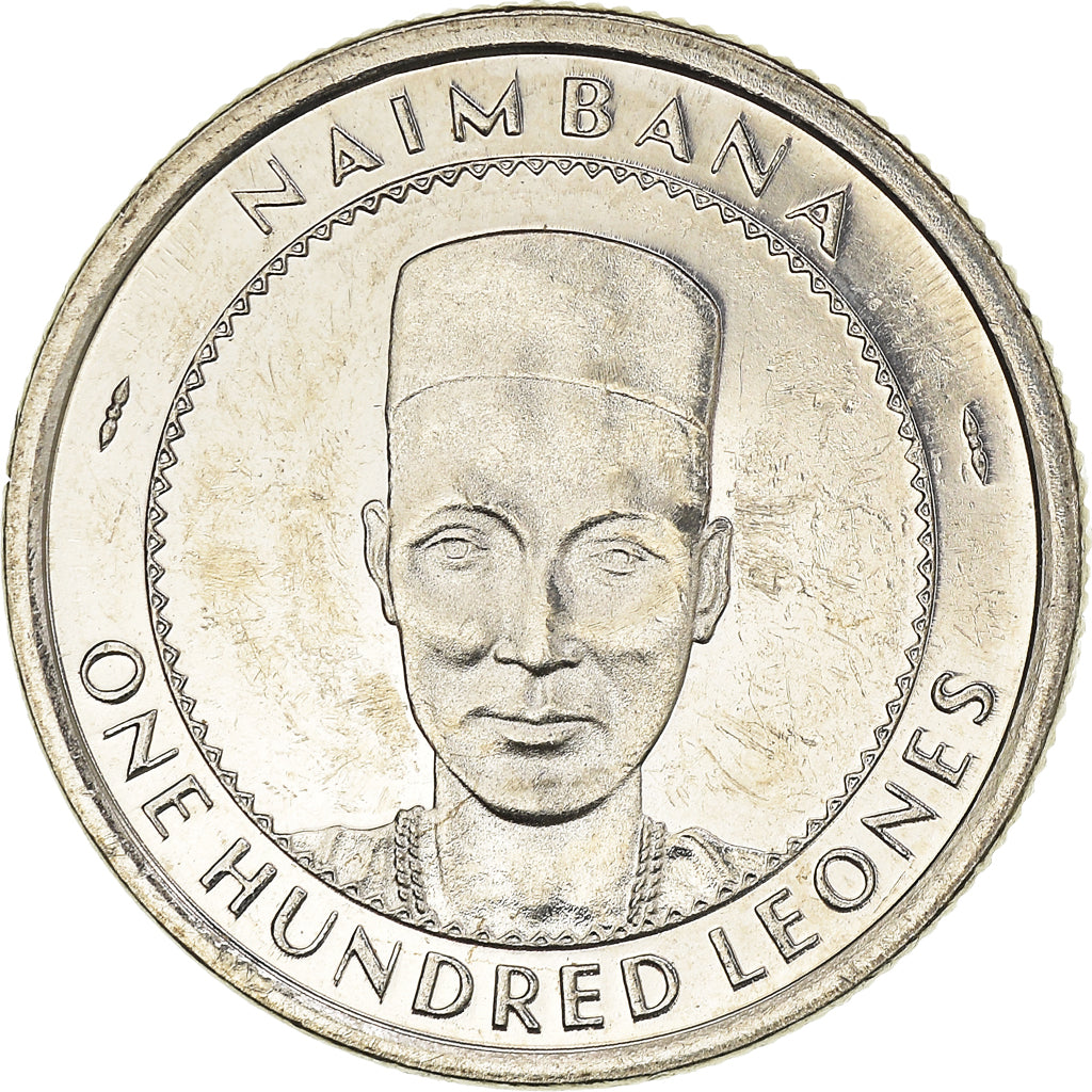 Coin, Sierra Leone, 100 Leones, 1996, AU(55-58), Nickel Bonded Steel, KM:46