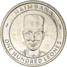 Coin, Sierra Leone, 100 Leones, 1996, AU(55-58), Nickel Bonded Steel, KM:46