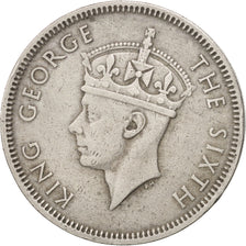 HONG KONG, 50 Cents, 1951, KM #27.1, EF(40-45), Copper-Nickel, 23.5, 5.84