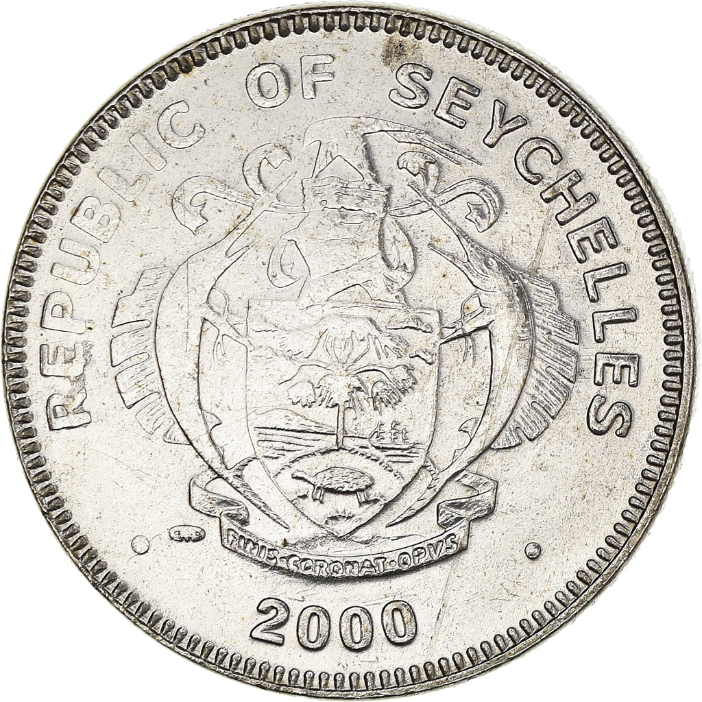 Moneta, Seychelles, 25 Cents, 2000, South Africa Mint, BB+, Acciaio