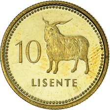 Coin, Lesotho, Moshoeshoe II, 10 Licente, Lisente, 1998, MS(63), Brass plated