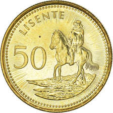 Coin, Lesotho, Moshoeshoe II, 50 Licente, Lisente, 1998, MS(65-70), Brass plated