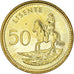 Coin, Lesotho, Moshoeshoe II, 50 Licente, Lisente, 1998, MS(65-70), Brass plated