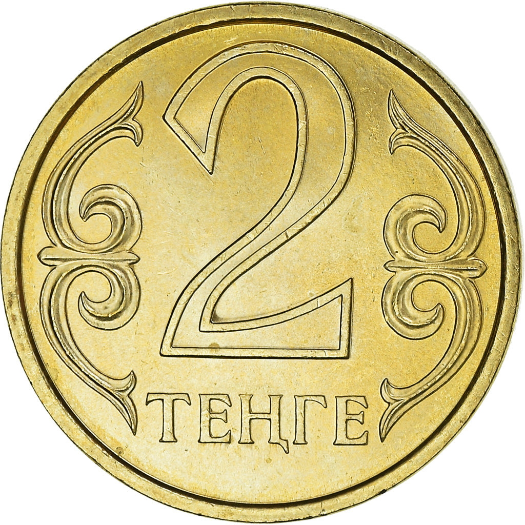Coin, Kazakhstan, 2 Tenge, 2005, Kazakhstan Mint, MS(64), Nickel-brass, KM:64