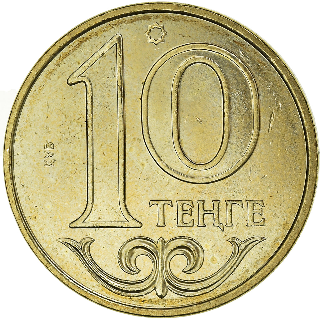 Münze, Kasachstan, 10 Tenge, 2002, Kazakhstan Mint, UNZ+, Nickel-brass, KM:25