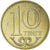 Coin, Kazakhstan, 10 Tenge, 2002, Kazakhstan Mint, MS(64), Nickel-brass, KM:25
