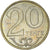 Moneda, Kazajistán, 20 Tenge, 2002, SC+, Cobre - níquel - cinc, KM:26