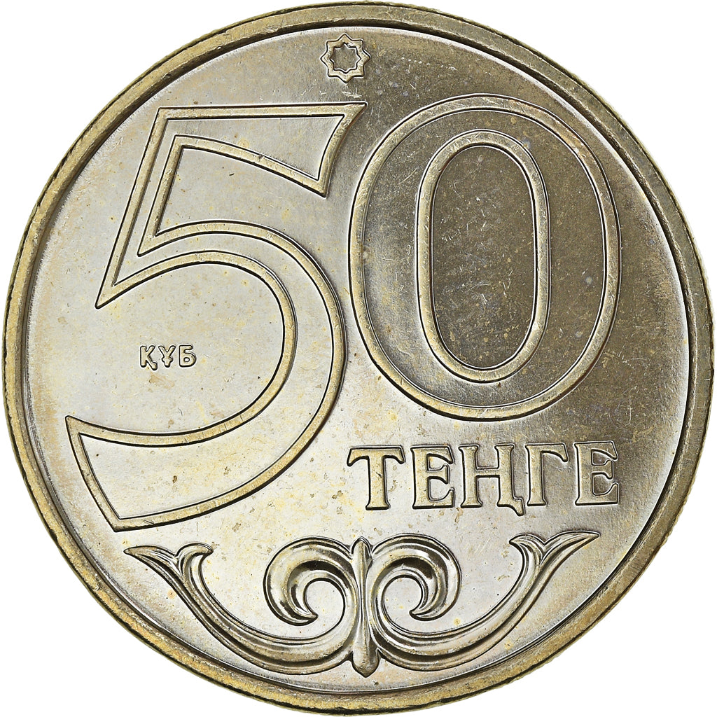 Münze, Kasachstan, 50 Tenge, 2000, Kazakhstan Mint, UNZ, Copper-Nickel-Zinc