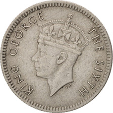 MALAYA, 5 Cents, 1950, KM #7, AU(50-53), Copper-Nickel, 16, 1.42