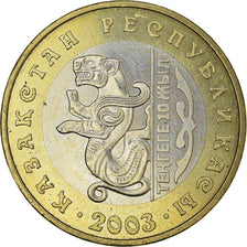 Coin, Kazakhstan, 100 Tenge, 2003, MS(63), Bi-Metallic, KM:50