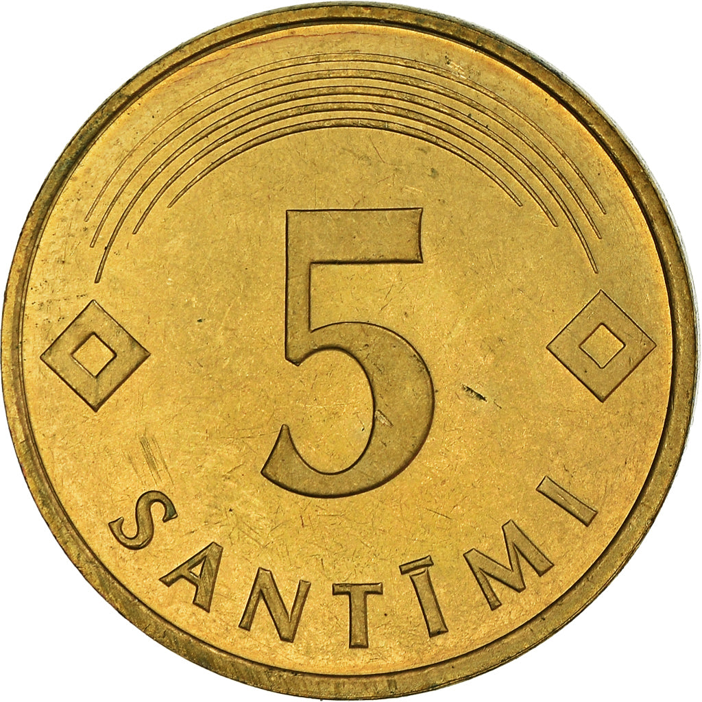 Monnaie, Lettonie, 5 Santimi, 1992, SUP+, Nickel-Cuivre, KM:16