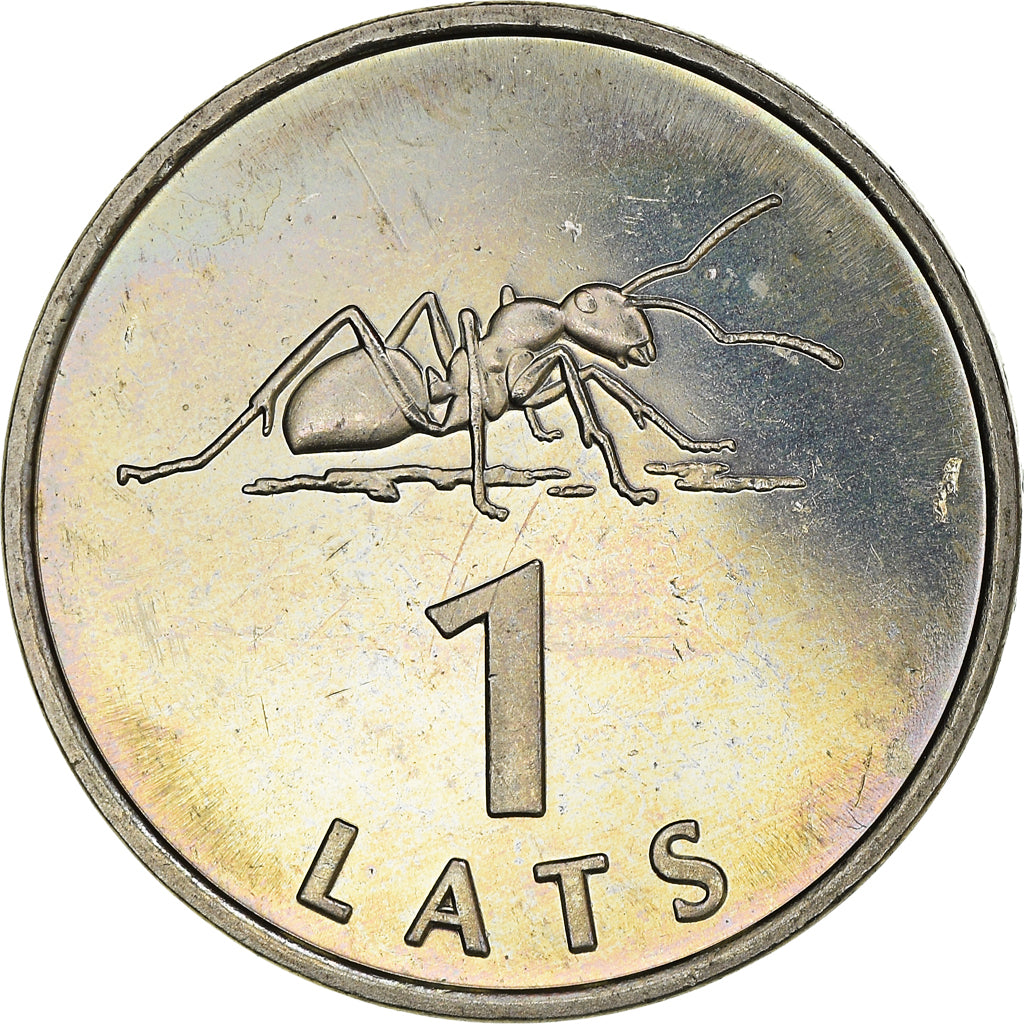 Münze, Latvia, Lats, 2003, Vantaa, UNZ+, Kupfer-Nickel, KM:58